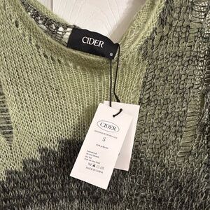 Knit ripped patchwork midi dress